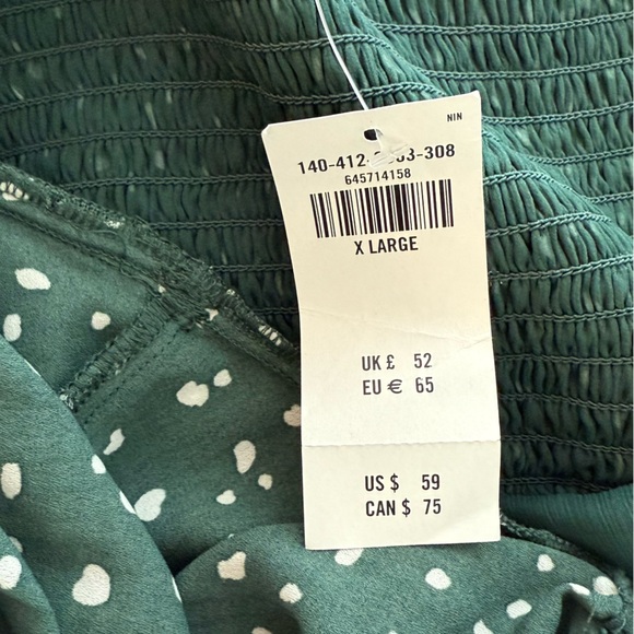 Dark Green Long-Sleeve Squareneck Top - Picture 5 of 5